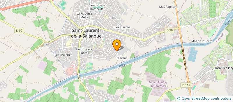 localisation de l'entreprise SCI MAJU  SAINT-LAURENT-DE-LA-SALANQUE