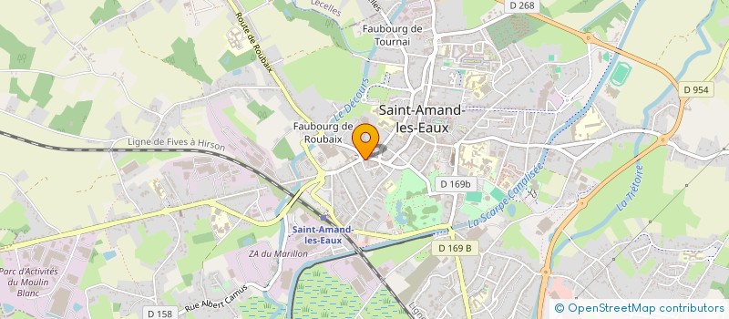 localisation de l'entreprise SCI MAJUAL  SAINT-AMAND-LES-EAUX