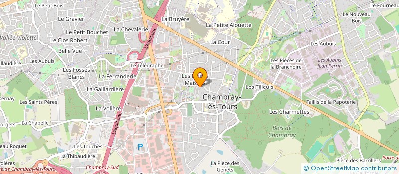 localisation de l'entreprise SCI MAJUAL  CHAMBRAY-LES-TOURS