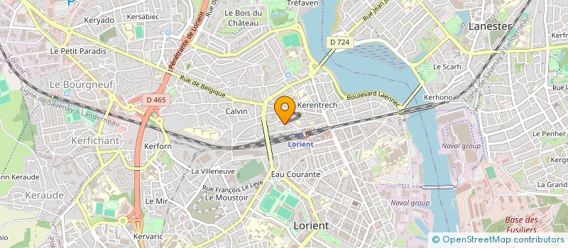 localisation de l'entreprise SCI MAJUDI  LORIENT