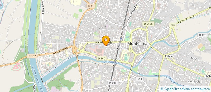 localisation de l'entreprise SCI MAJUG à MONTELIMAR