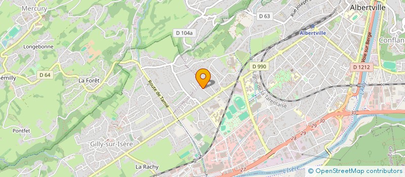 localisation de l'entreprise SCI MAJULA  ALBERTVILLE