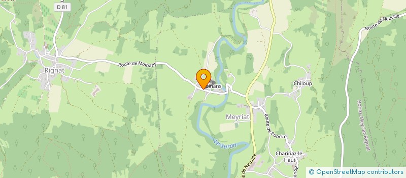 localisation de l'entreprise SCI MAJULAU  BOHAS-MEYRIAT-RIGNAT