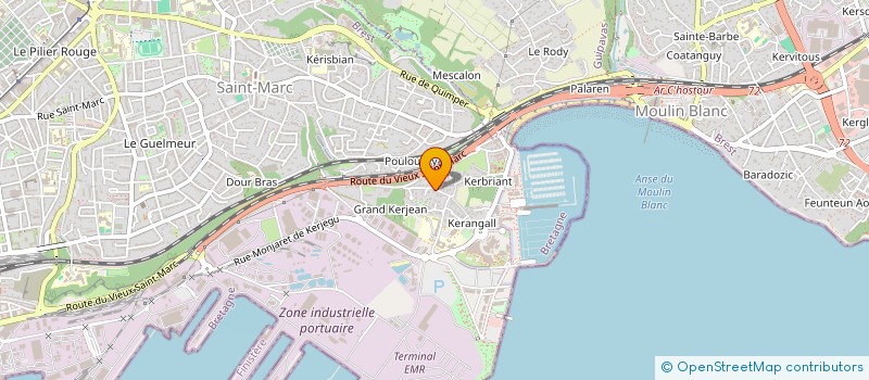 localisation de l'entreprise SCI MAJULEA  PLOUGASTEL-DAOULAS