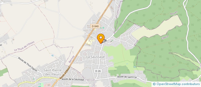 localisation de l'entreprise SCI MAJULIN  LA SAUSSAYE