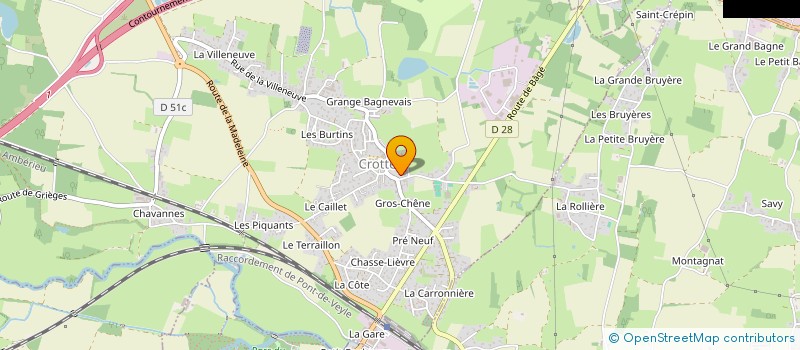 localisation de l'entreprise SCI MAJULU BURET TERVILLE  CROTTET