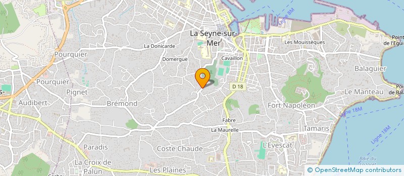 localisation de l'entreprise SCI MAJUPA à LA SEYNE-SUR-MER
