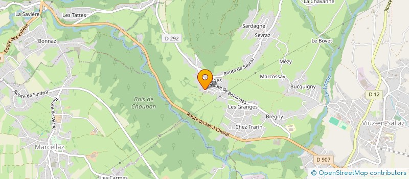 localisation de l'entreprise SCI MAJY  FILLINGES