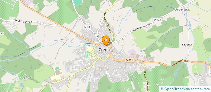 localisation de l'entreprise SCI MAK 1  CREON