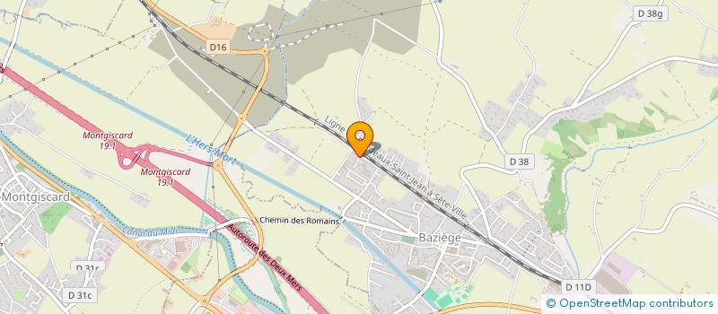 localisation de l'entreprise SCI MAK IMMO  BAZIEGE