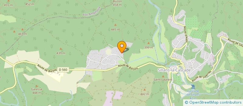 localisation de l'entreprise SCI MAK'S  SILLANS-LA-CASCADE