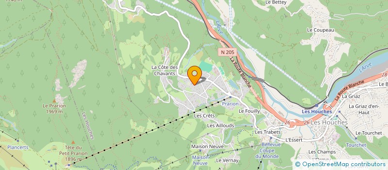 localisation de l'entreprise SCI MAKALU  LES HOUCHES