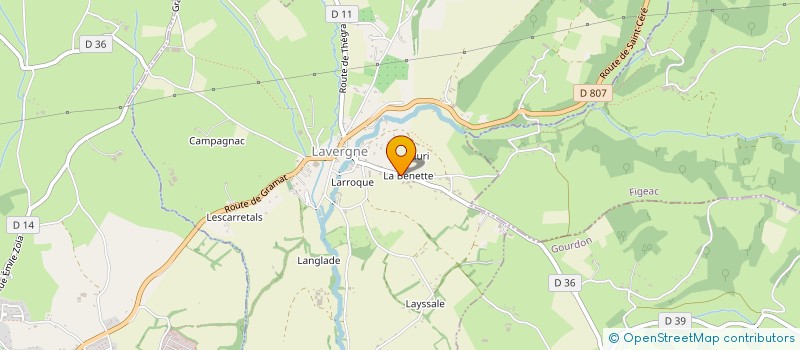 localisation de l'entreprise SCI MAKAMER  LAVERGNE