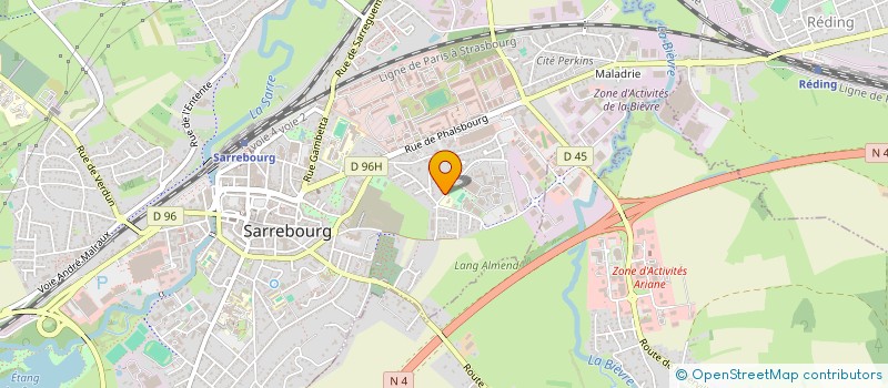 localisation de l'entreprise SCI MAKATAL à SARREBOURG