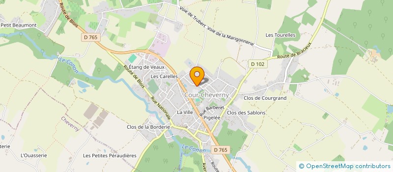 localisation de l'entreprise SCI MAKE  COUR-CHEVERNY