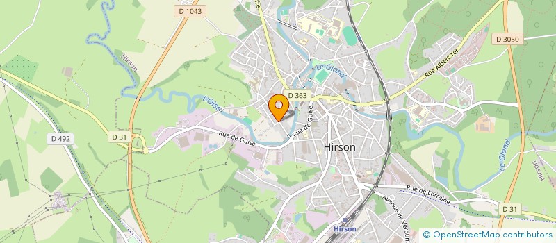 localisation de l'entreprise SCI MAKELY  HIRSON