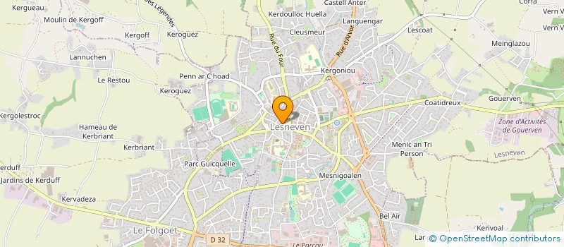 localisation de l'entreprise SCI MAKEVA PLAGE  LESNEVEN
