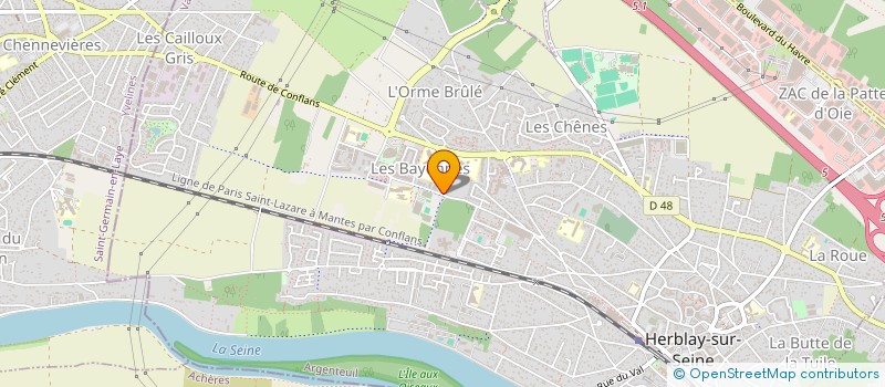 localisation de l'entreprise SCI MAKHLOUF ABDELLI  HERBLAY-SUR-SEINE