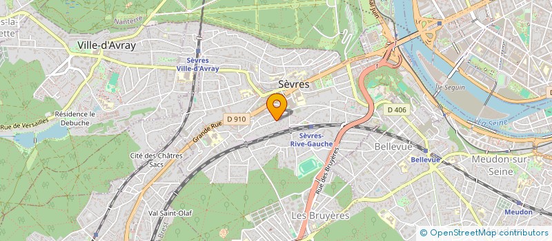 localisation de l'entreprise SCI MAKI à SEVRES