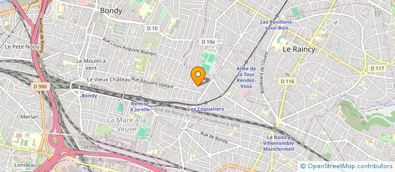 localisation de l'entreprise SCI MAKTAV  BONDY