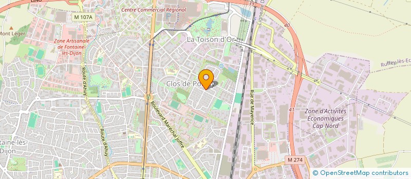 localisation de l'entreprise SCI MALABO à DIJON