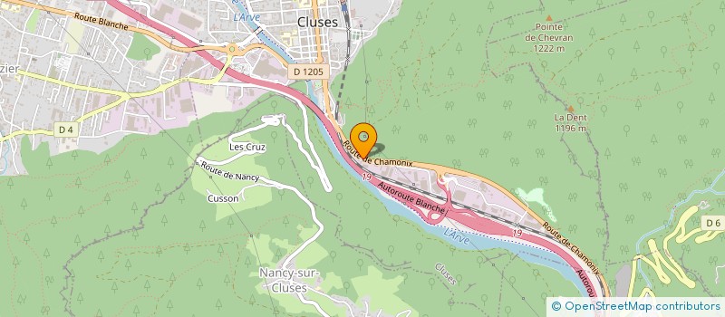 localisation de l'entreprise SCI MALADIERE  CLUSES