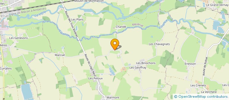 localisation de l'entreprise SCI MALADIERES  VANDEINS