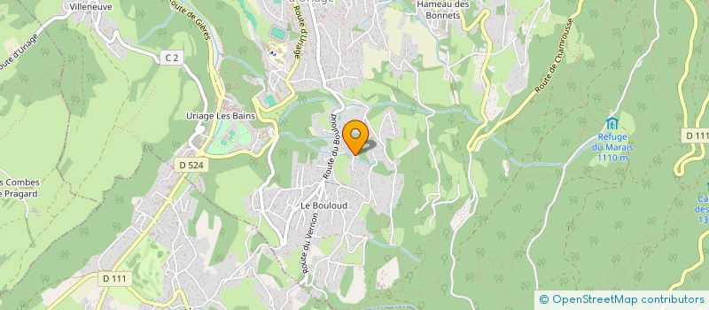 localisation de l'entreprise SCI MALAE  SAINT-MARTIN-D'URIAGE