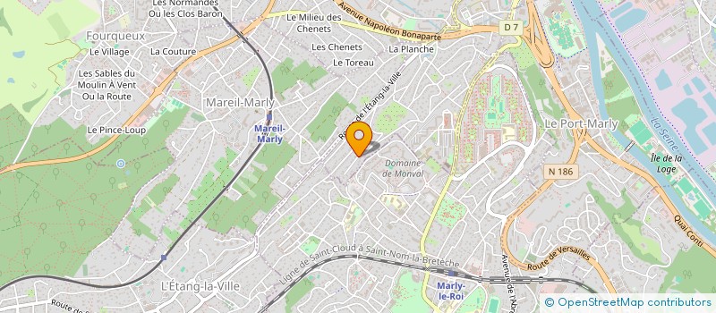 localisation de l'entreprise SCI MALAF  LE PECQ