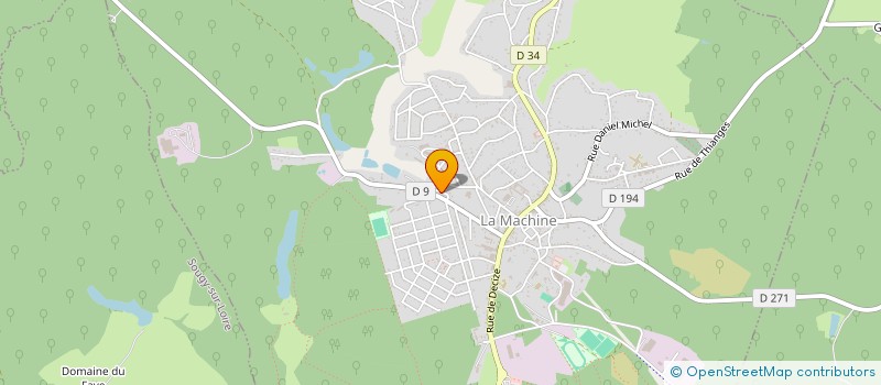 localisation de l'entreprise SCI MALAGA  LA MACHINE