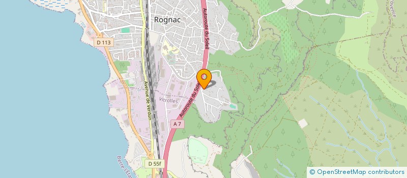 localisation de l'entreprise SCI MALAGA  ROGNAC