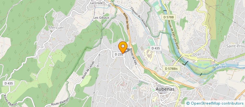 localisation de l'entreprise SCI MALAGRATTE OUEST à AUBENAS
