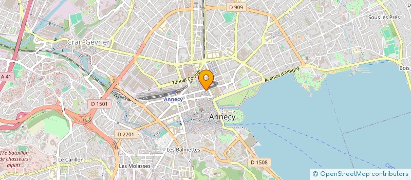 localisation de l'entreprise SCI MALAIN à ANNECY