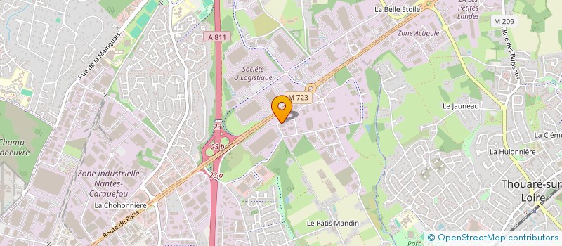 localisation de l'entreprise SCI MALAMOK  SAINTE-LUCE-SUR-LOIRE