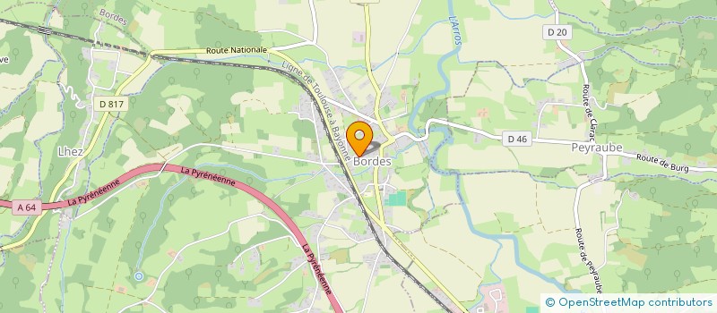 localisation de l'entreprise SCI MALANBADA  PEYRAUBE