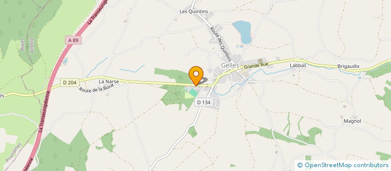 localisation de l'entreprise SCI MALANDRA  GELLES