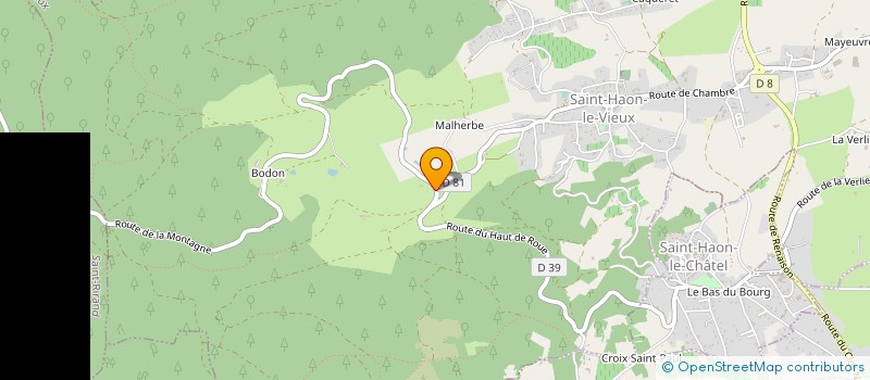 localisation de l'entreprise SCI MALANGA  SAINT-HAON-LE-VIEUX