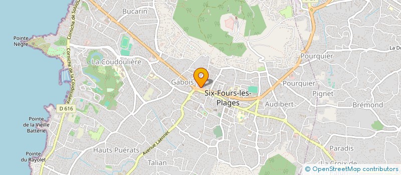 localisation de l'entreprise SCI MALAPA à SIX-FOURS-LES-PLAGES