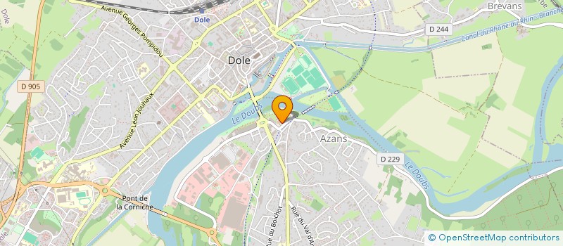 localisation de l'entreprise SCI MALAPEL à DOLE
