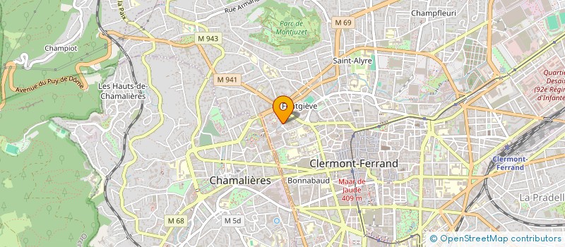 localisation de l'entreprise SCI MALASSAGNE  CLERMONT-FERRAND