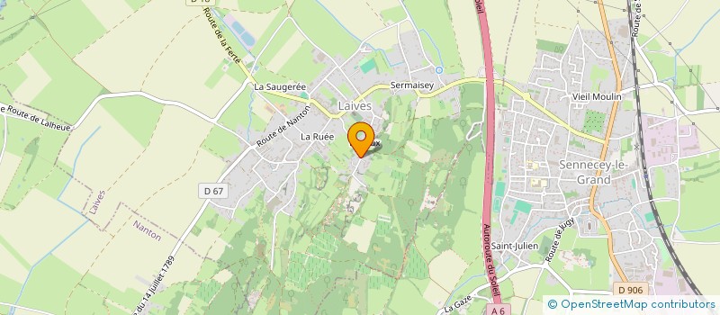 localisation de l'entreprise SCI MALATIER  LAIVES