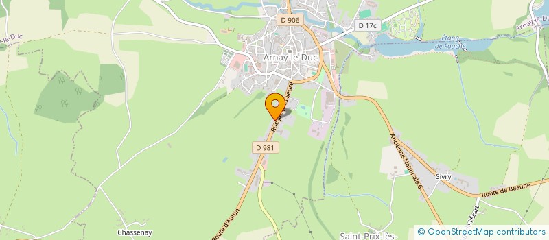 localisation de l'entreprise SCI MALATRAY  ARNAY-LE-DUC