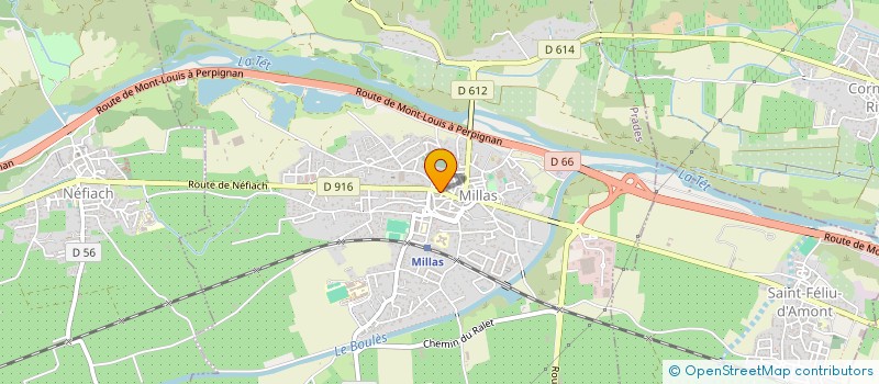 localisation de l'entreprise SCI MALAURANZA  MILLAS