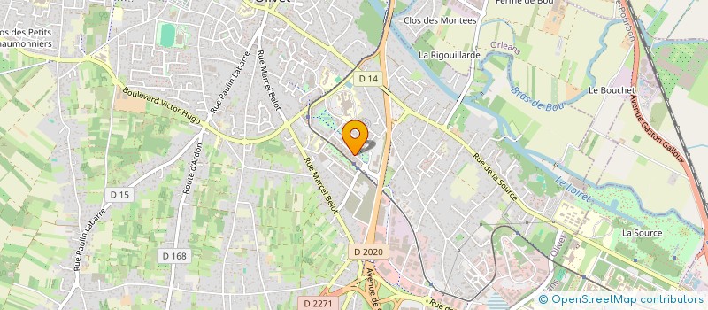 localisation de l'entreprise SCI MALAURIS à OLIVET