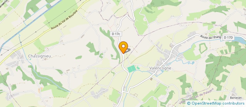 localisation de l'entreprise SCI MALAVAS  CHASSIGNIEU