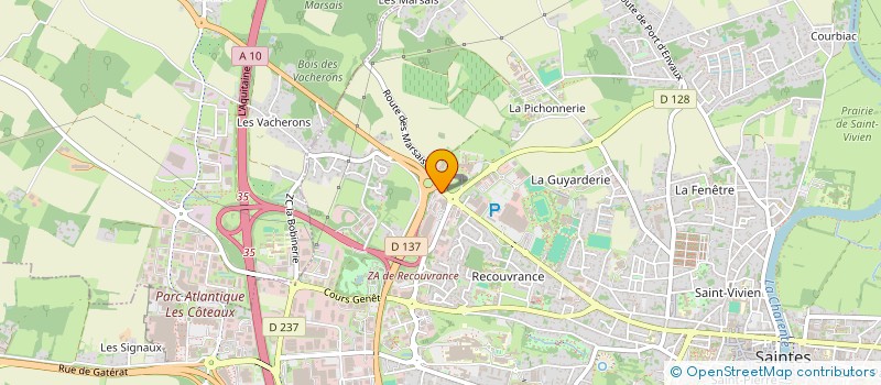 localisation de l'entreprise SCI MALAXA  SAINTES