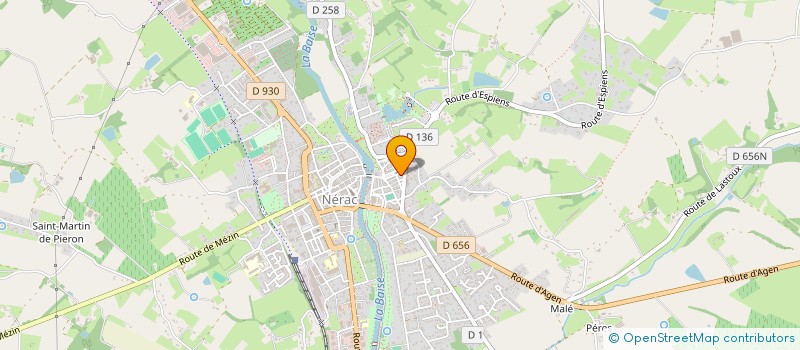 localisation de l'entreprise SCI MALAY  NERAC