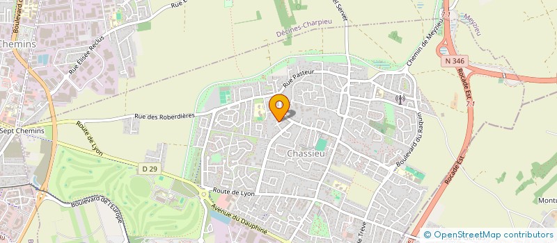 localisation de l'entreprise SCI MALAYA  CHASSIEU