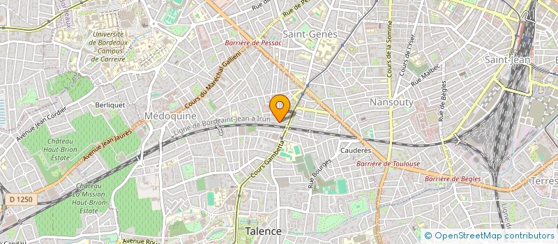 localisation de l'entreprise SCI MALBEC  TALENCE