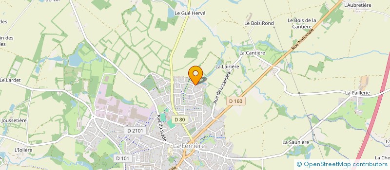 localisation de l'entreprise SCI MALBOR à LA FERRIERE